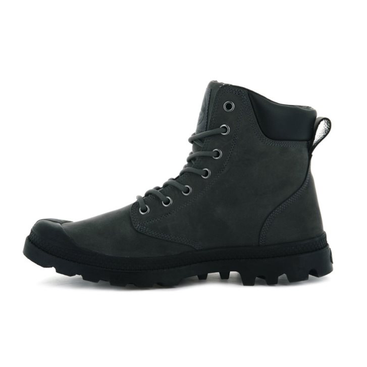 Dámské Boty Palladium Pampa Cuff WP LUX Černé | CZ RQX-69I